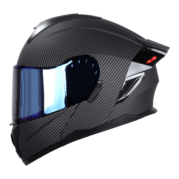 Casco Edge Abatible Boston Cert.Dot-Ece-Negro Carbono 3
