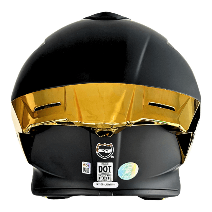 Casco Edge Integral Shanghai Cert.Dot-Ece-Negro Met. Dorado 4