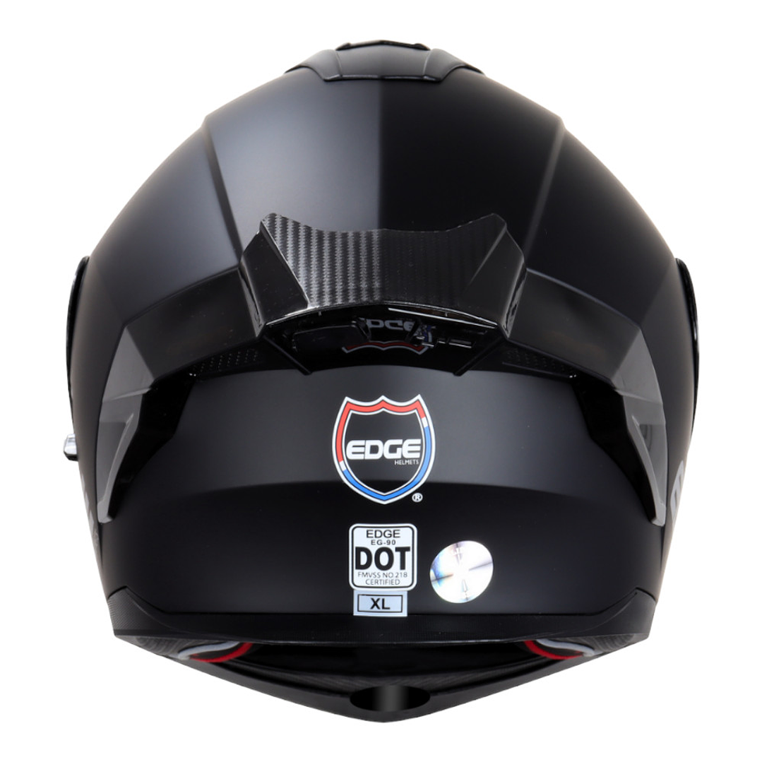 Casco Edge Abatible Boston Cert.Dot-Ece-Negro Mate 6