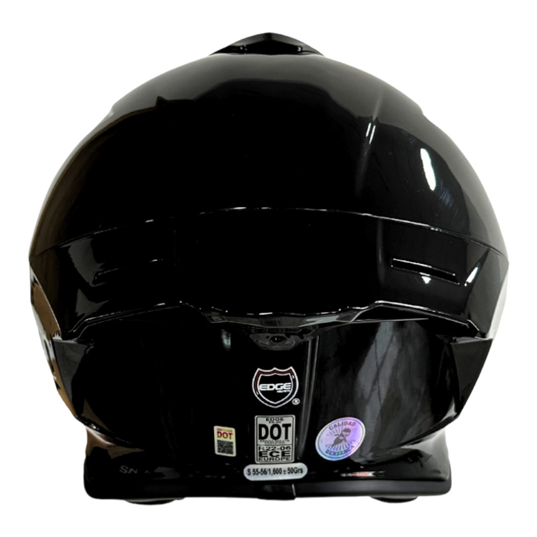 Casco Edge Integral Shanghai Sólido Cert.Dot-Ece-Negro 4
