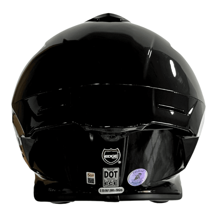 Casco Edge Integral Shanghai Sólido Cert.Dot-Ece-Negro 4