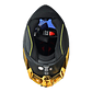 Casco Edge Integral Shanghai Cert.Dot-Ece-Negro Met. Dorado - Miniatura 6
