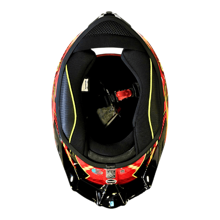 Casco Dc Integral Shanghai Flash Cert.Dot-Ece-Rojo 6