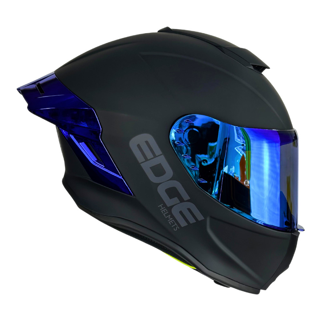 Casco Edge Integral Shanghai Cert.Dot-Ece-Negro Met. Azul 1