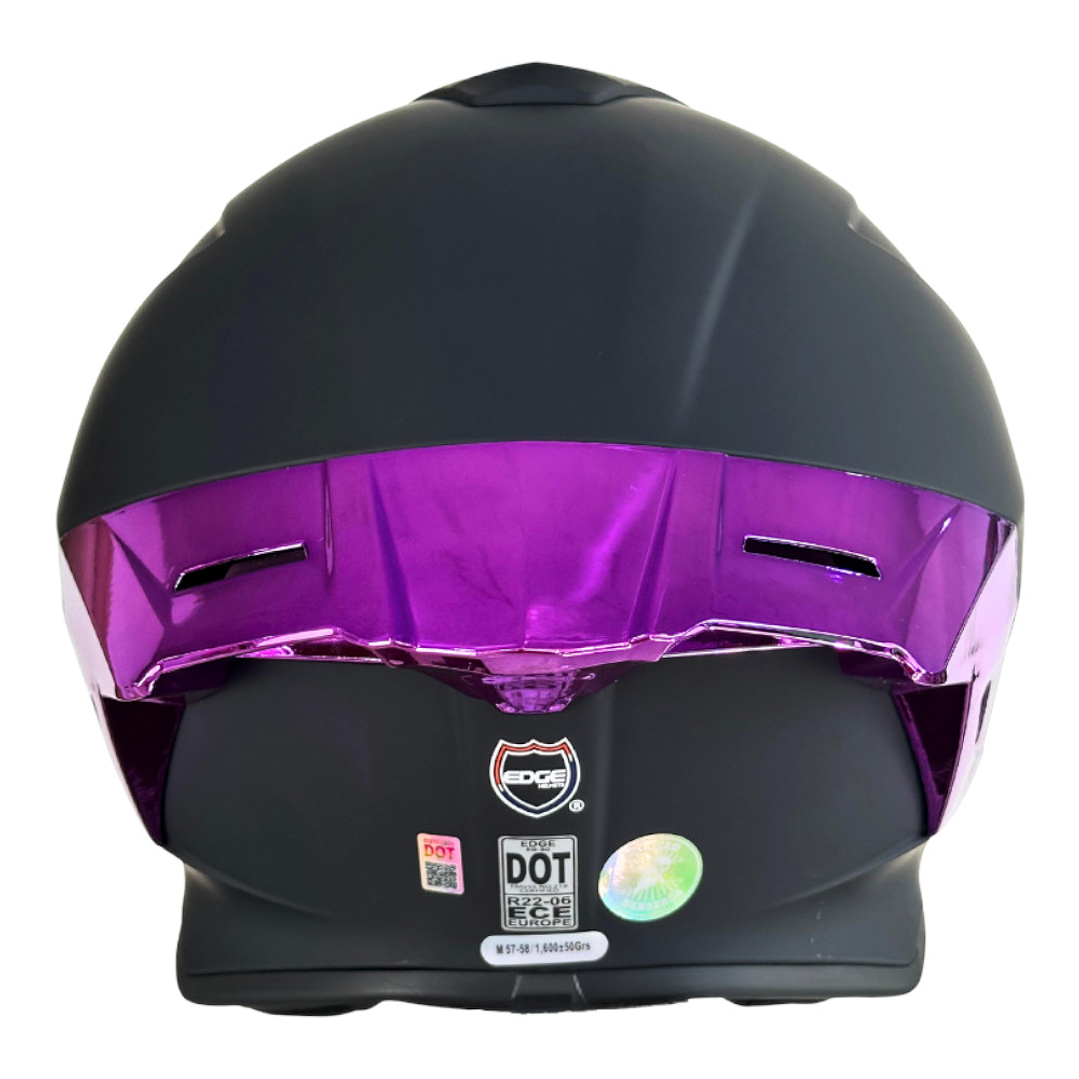 Casco Edge Integral Shanghai Cert.Dot-Ece-Negro Met. Morado 4