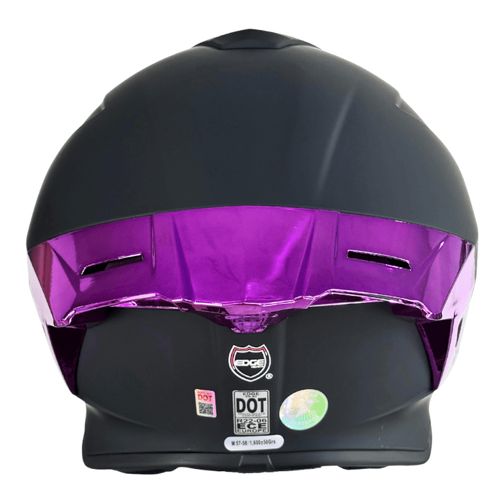 Casco Edge Integral Shanghai Cert.Dot-Ece-Negro Met. Morado 4
