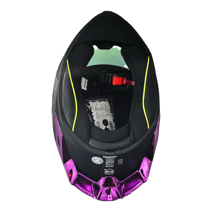 Casco Edge Integral Shanghai Cert.Dot-Ece-Negro Met. Morado 6