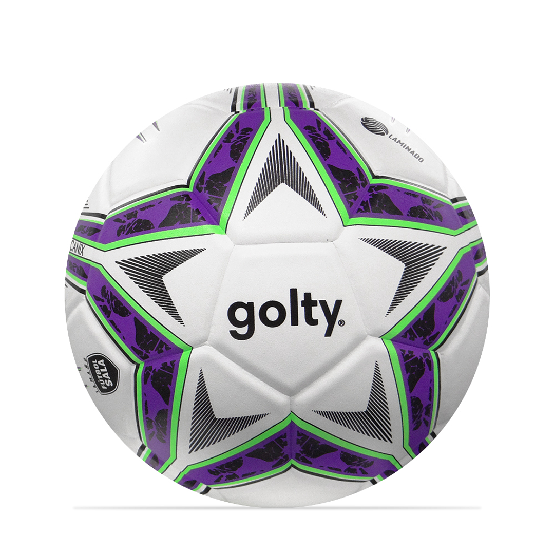 Balon Futbol Sala Competencia Golty Volcanix-Blanco 1