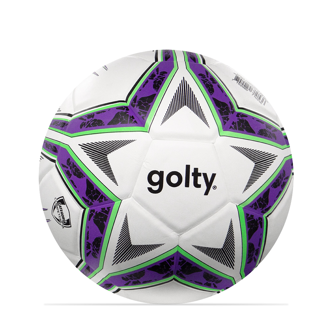 Balon Futbol Competencia Golty Volcanix No.5-Blanco 1