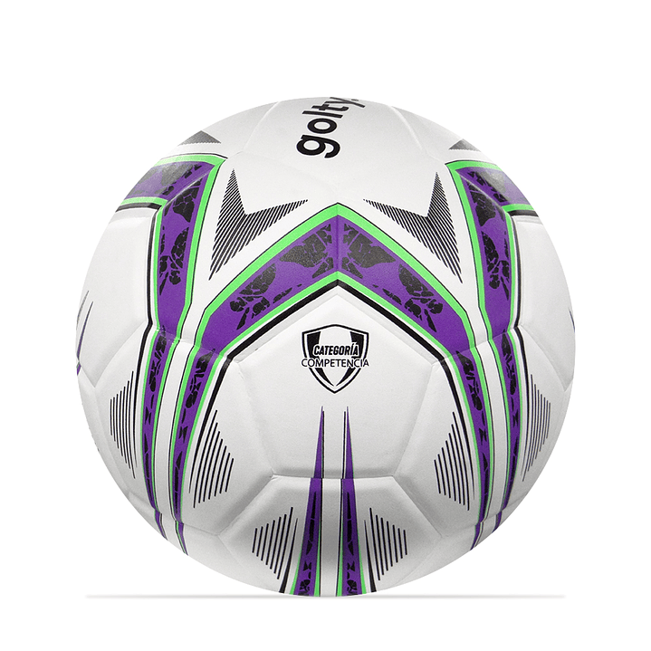 Balon Futbol Competencia Golty Volcanix No.5-Blanco 2