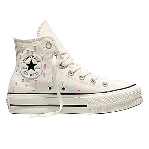 Tenis Botas Converse Chuck Taylor All Star Lift Mujer-Beige