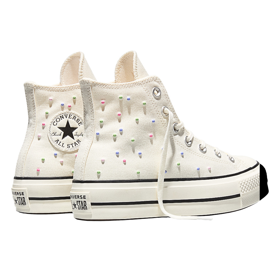 Tenis Botas Converse Chuck Taylor All Star Lift Mujer-Beige 5