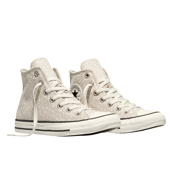 Tenis Botas Converse Chuck Taylor All St Mujer-Gris/Blanco 4