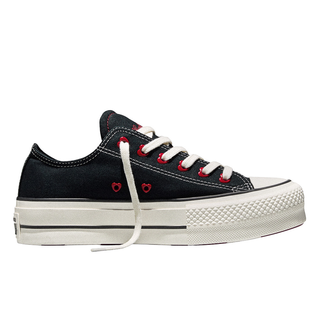 Tenis Converse Chuck Taylor All Star Lift Mujer-Negro/Rojo 3