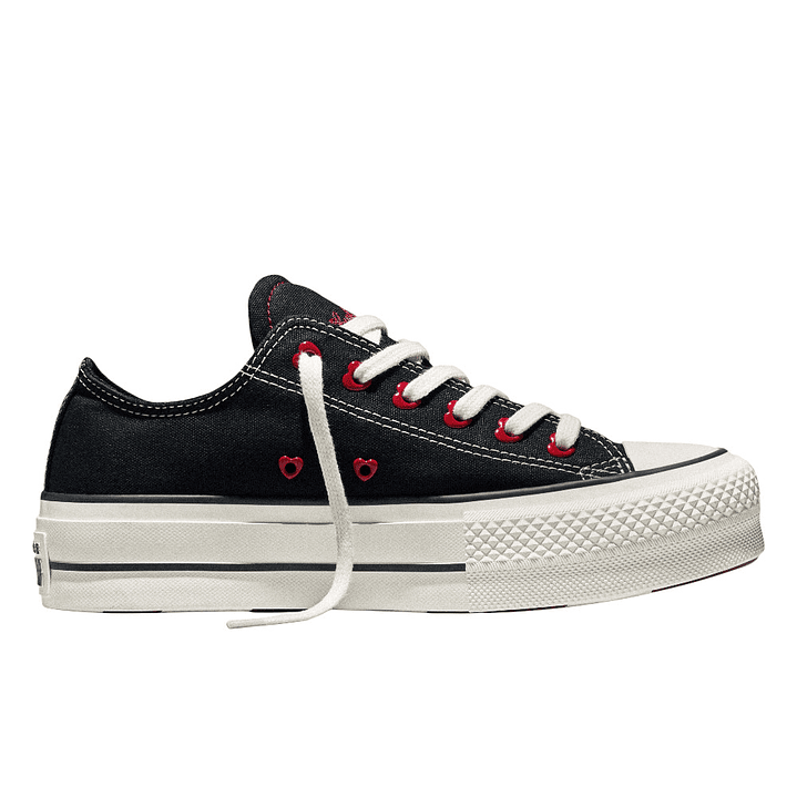 Tenis Converse Chuck Taylor All Star Lift Mujer-Negro/Rojo 3