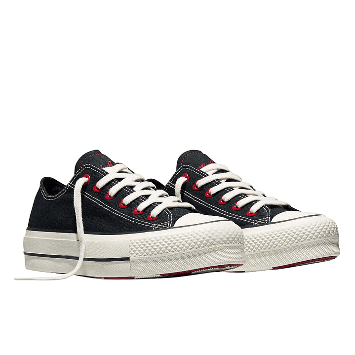 Tenis Converse Chuck Taylor All Star Lift Mujer-Negro/Rojo 4