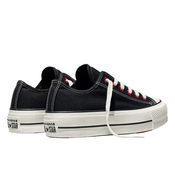 Tenis Converse Chuck Taylor All Star Lift Mujer-Negro/Rojo 5
