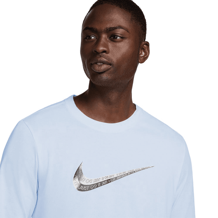 Camiseta Manga Larga Nike Club Hombre-Azul Claro 3