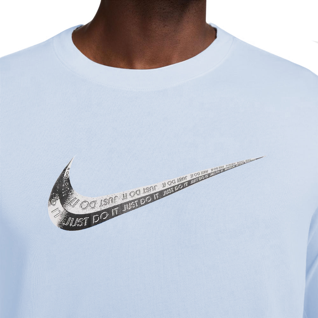 Camiseta Manga Larga Nike Club Hombre-Azul Claro 4