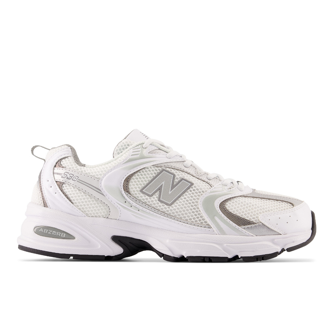 Tenis New Balance 530 Mujer-Blanco/Gris Plata 1