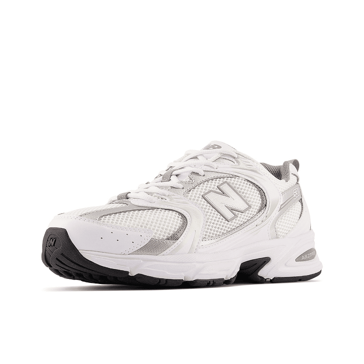 Tenis New Balance 530 Mujer-Blanco/Gris Plata 4