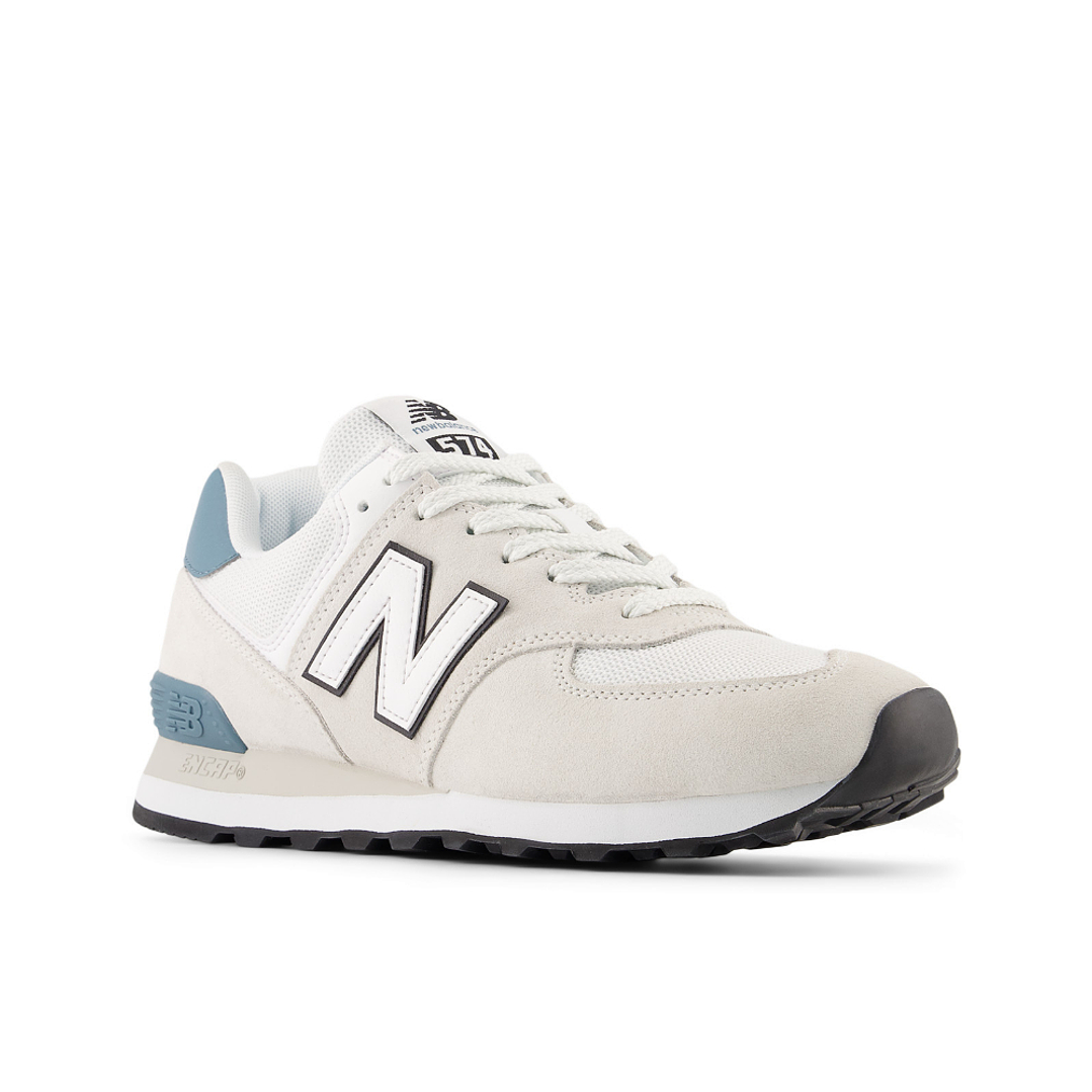 Tenis New Balance 574 Hombre-Blanco 4