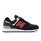 Tenis New Balance 574 Hombre-Negro/Rojo - Miniatura 1