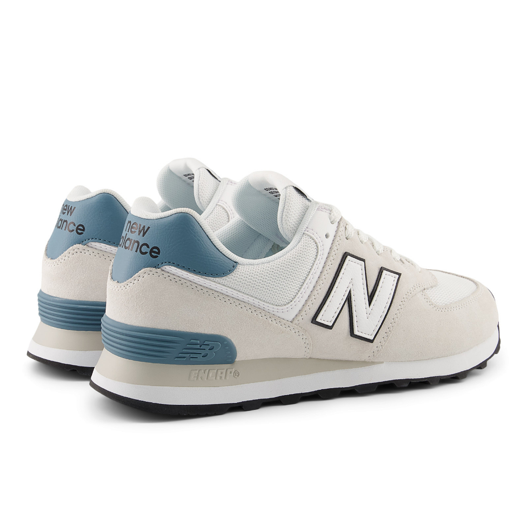 Tenis New Balance 574 Hombre-Blanco 5