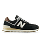Tenis New Balance 574 Hombre-Negro/Marron - Miniatura 1