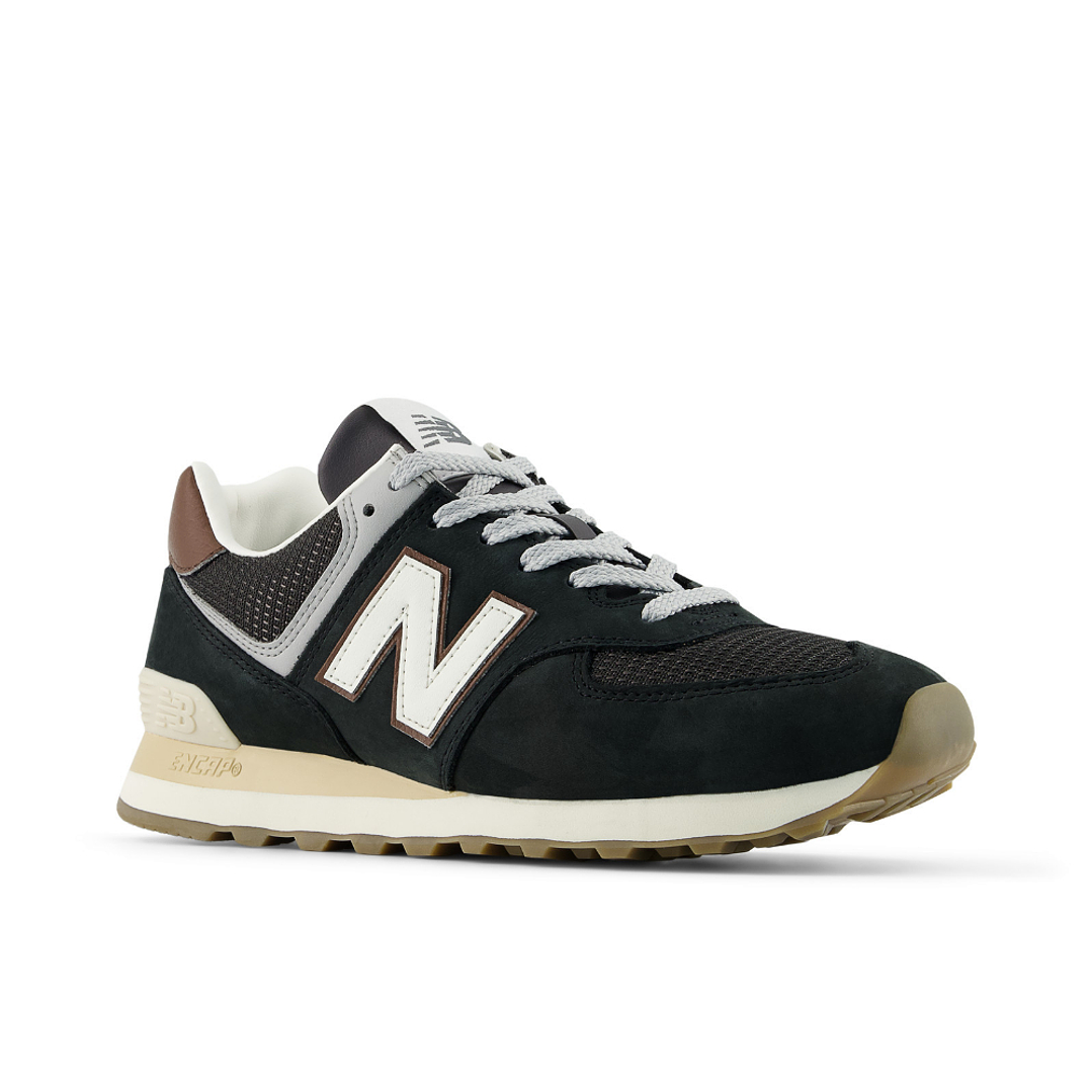 Tenis New Balance 574 Hombre-Negro/Marron 4