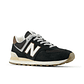 Tenis New Balance 574 Hombre-Negro/Marron - Miniatura 4