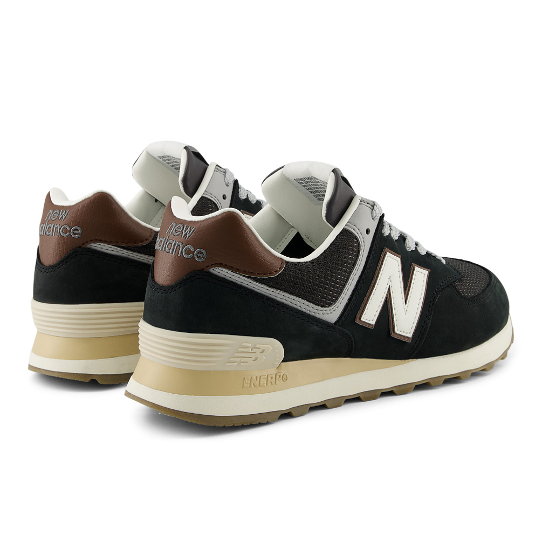 Tenis New Balance 574 Hombre-Negro/Marron 5