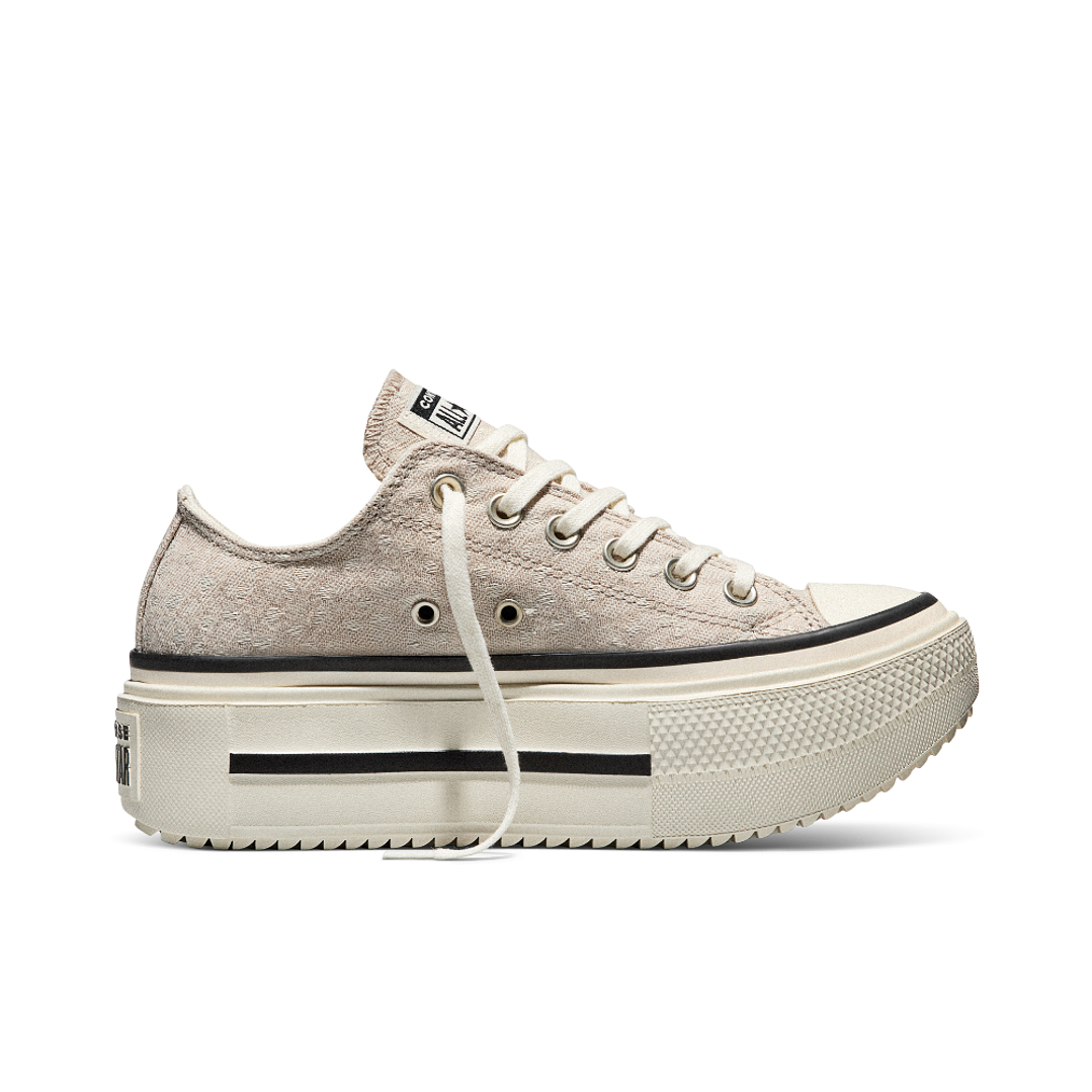 Tenis Converse Ctas Lift Double Stack Mujer-Beige 1