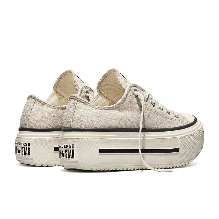 Tenis Converse Ctas Lift Double Stack Mujer-Beige 5