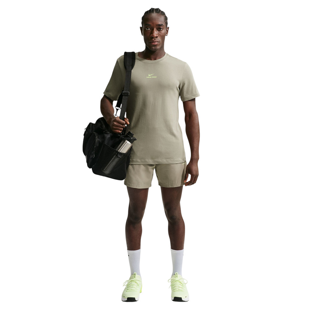 Camiseta Nike Tee Std Pro Hombre-Verde Oliva 4