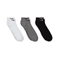 Medias Nike Everyday Cush Low 3Pr Hombre-Blanco/Gris/Negro - Miniatura 2