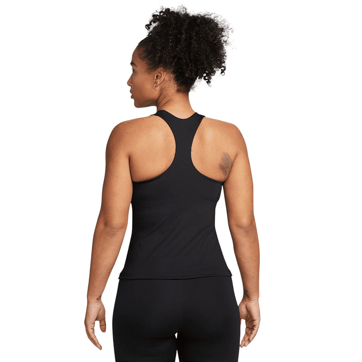 Camiseta Sin Mangas Nike Swoosh Bra Tank Mujer-Negro 2