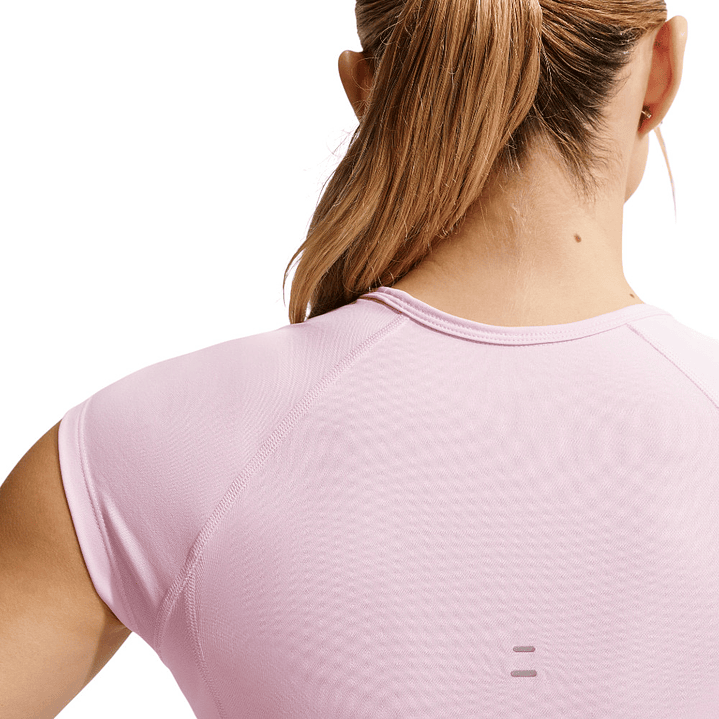 Camiseta Nike Tempo Swoosh Run Df Ss Mujer-Rosa 2