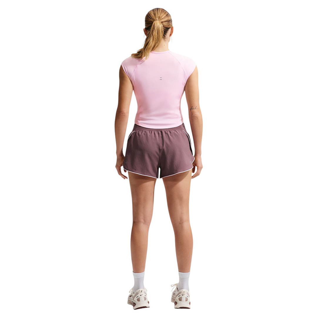 Camiseta Nike Tempo Swoosh Run Df Ss Mujer-Rosa 5