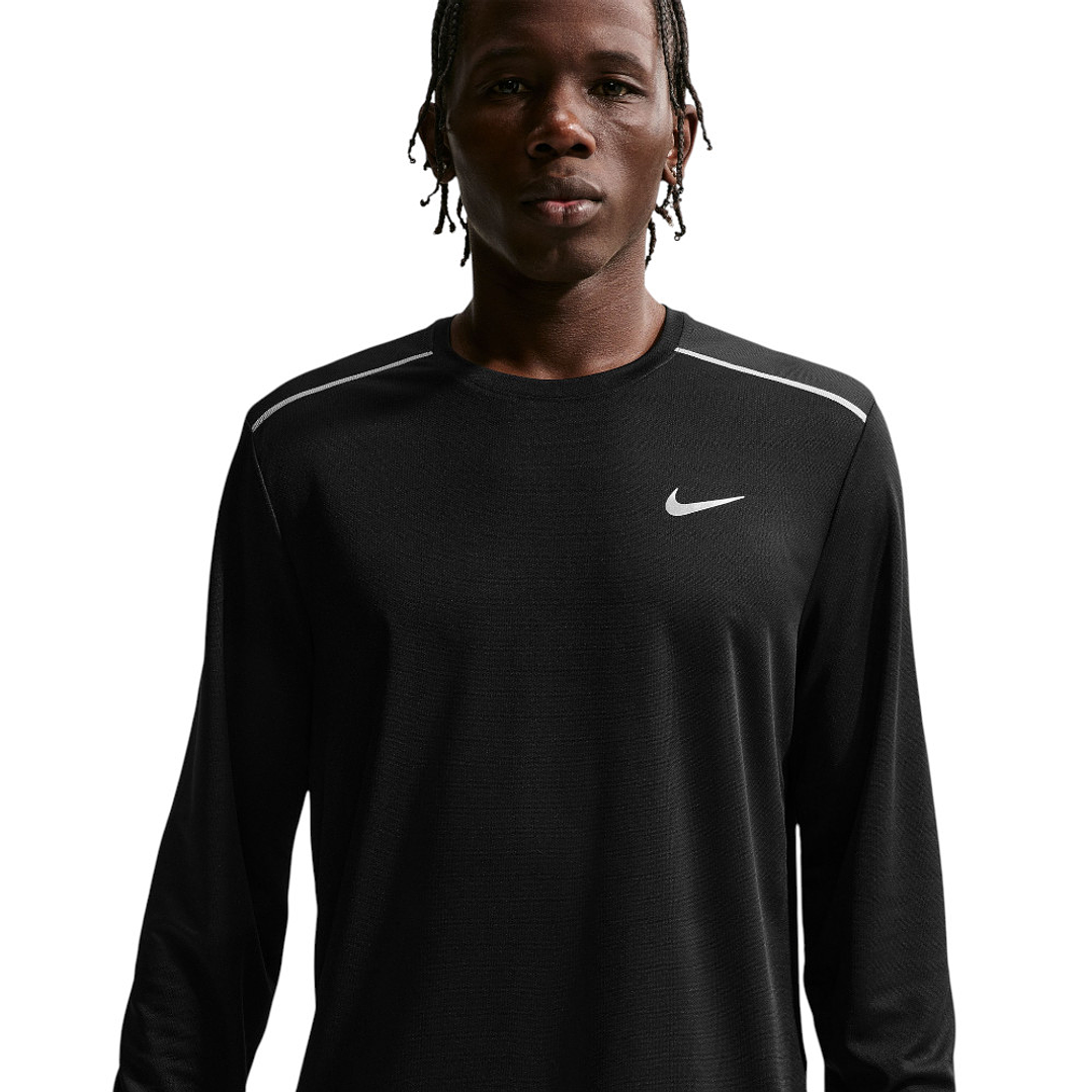 Camiseta Nike Uv Miler Ls Top Hombre-Negro 1