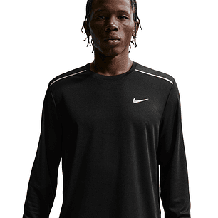 Camiseta Nike Uv Miler Ls Top Hombre-Negro