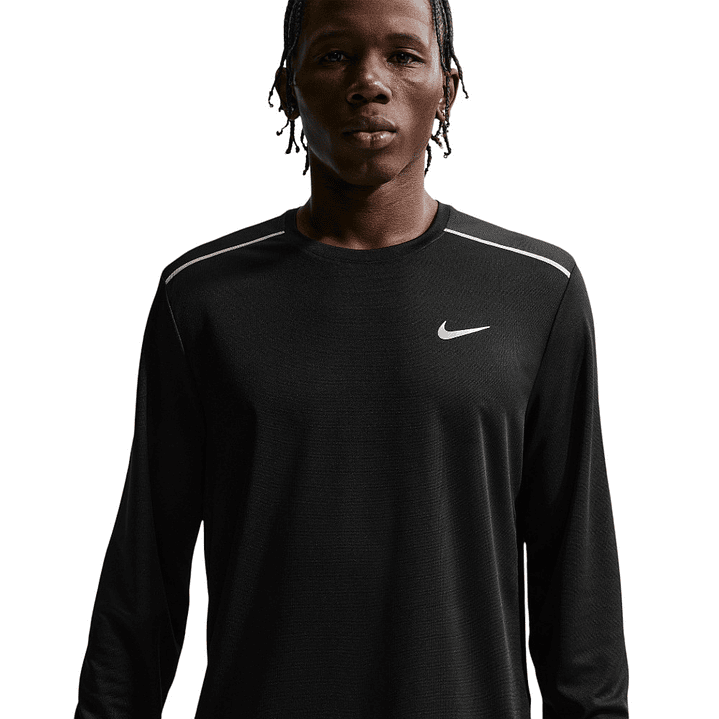 Camiseta Nike Uv Miler Ls Top Hombre-Negro 1