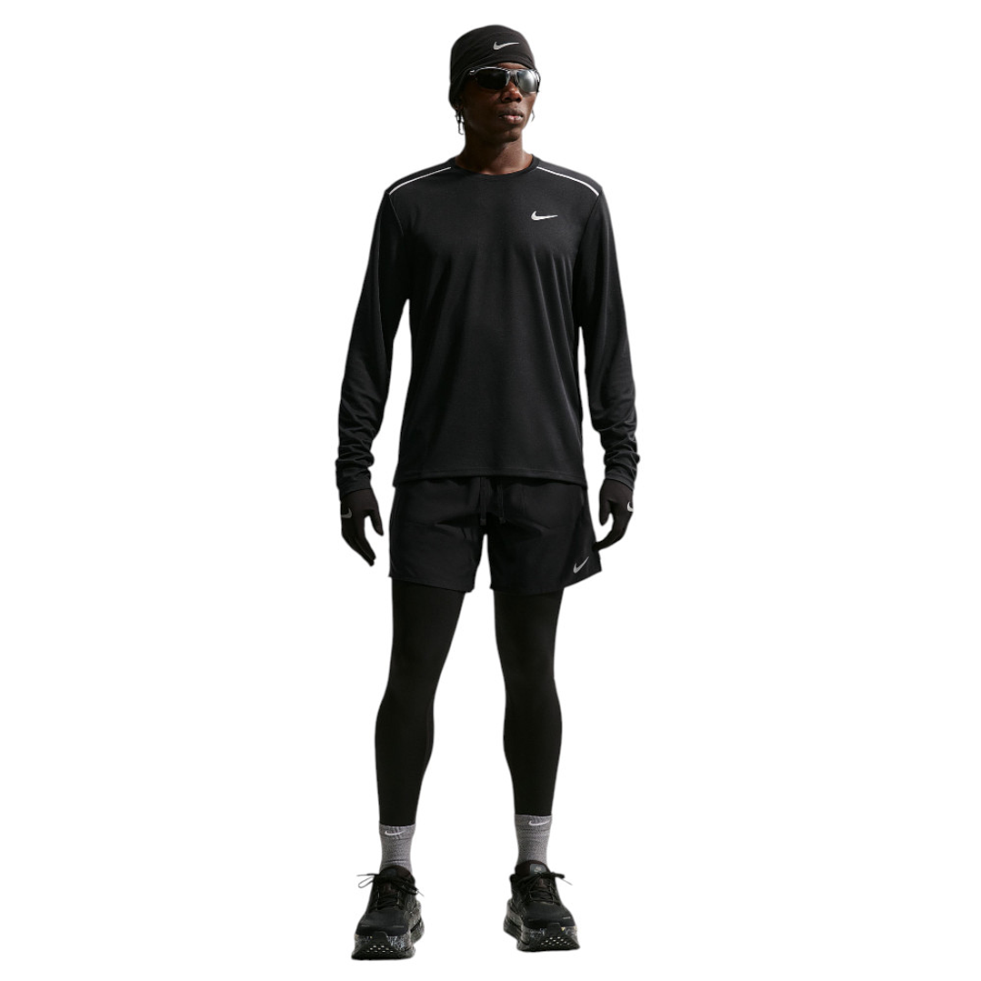 Camiseta Nike Uv Miler Ls Top Hombre-Negro 5