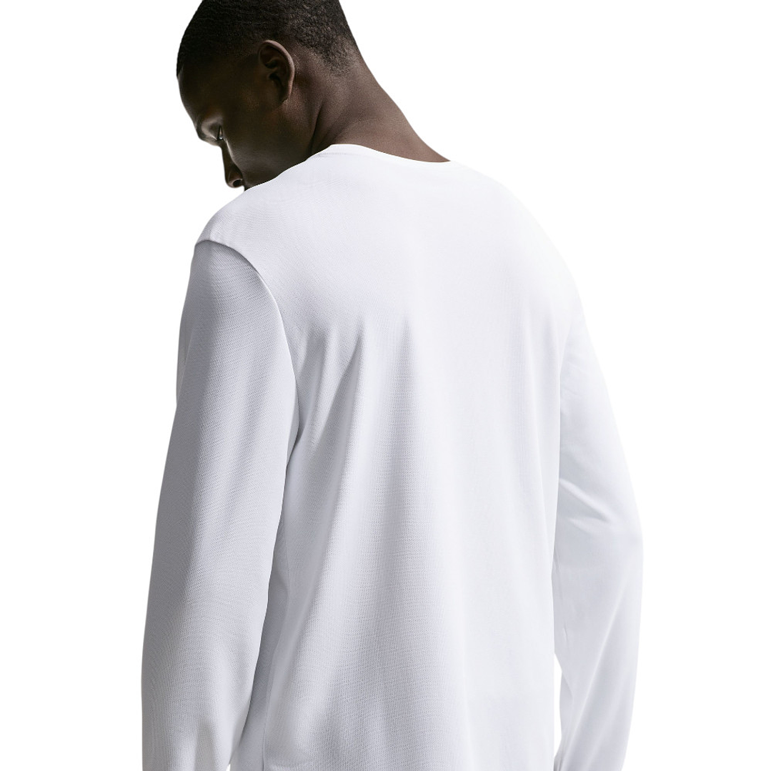 Camiseta Nike Uv Miler Ls Top Hombre-Blanco 2