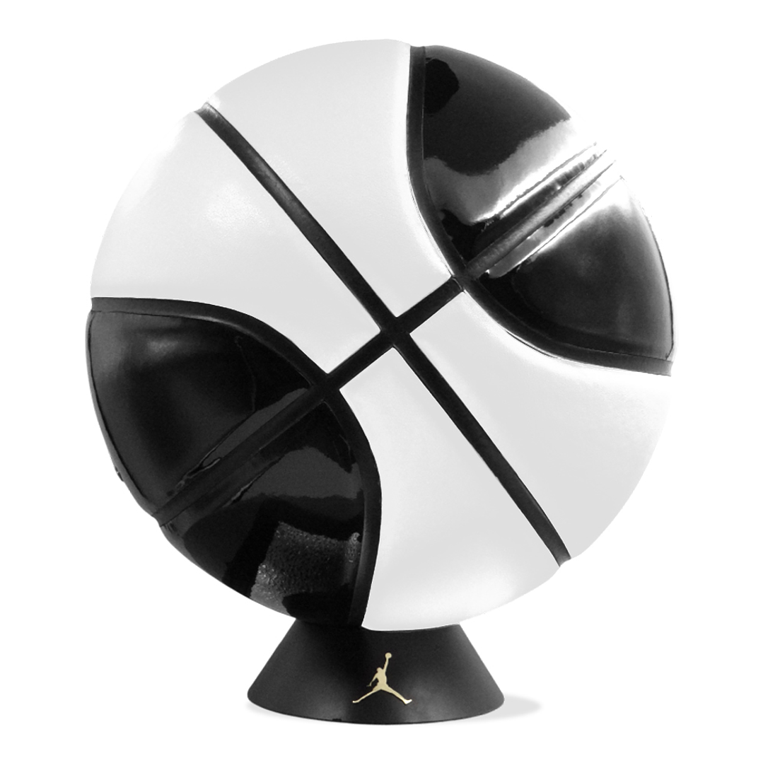 Balon De Basquetbol Nike Jordan Premium 8P M-Negro/Blanco 2