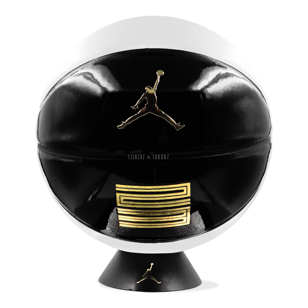 Balon De Basquetbol Nike Jordan Premium 8P M-Negro/Blanco 3