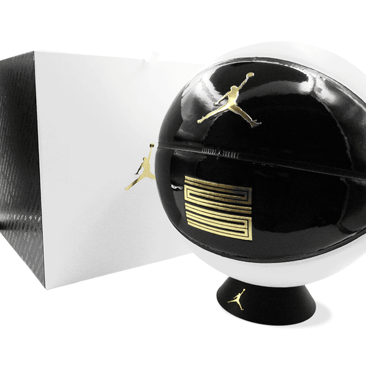 Balon De Basquetbol Nike Jordan Premium 8P M-Negro/Blanco 4
