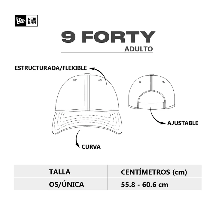 Gorra New Era League Essential 9Forty-Negro 6