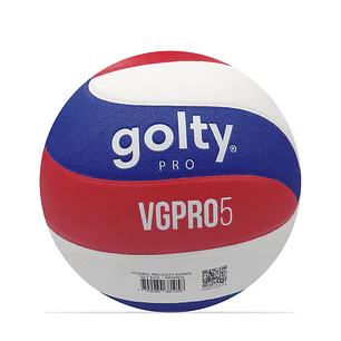 Balón Voleibol Golty Pro Vgpro5 No5 -Blanco/Rojo