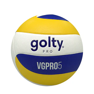 Balón Voleibol Golty Pro Vgpro5 No6-Blanco/Amarillo